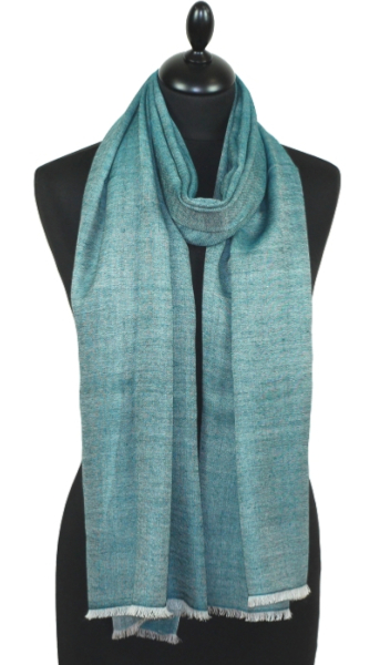 Duck Blue Wool Scarf