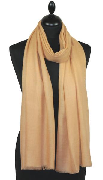 Écharpe Cachemire Beige Sable Lumineux