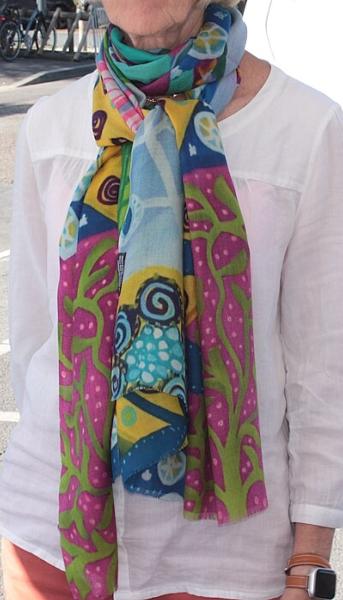 Écharpe Cachemire Forêt Tropicale