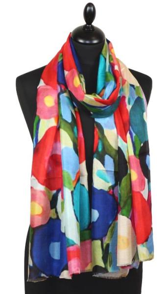 Écharpe en Soie Champ de Fleurs