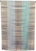 Pashmina 100% Cachemire Gris-Beige-Vert