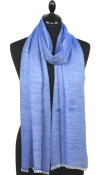 Châle en laine bleu klein