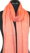 Châle en laine orange