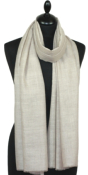 Pashmina 100% Cachemire Beige Clair