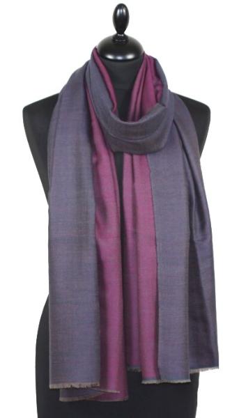 Pashmina Bicolore Marine-Fuchsia