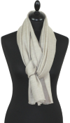 Pashmina écru naturel