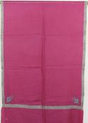 Pashmina Fuchsia Brodé à la Main