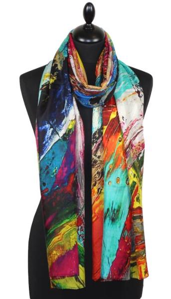 Écharpe en Soie Artiste