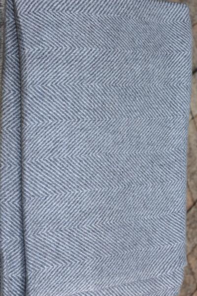 Étole Laine et Cachemire Gris Bleuté