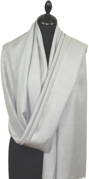 Pashmina gris argent