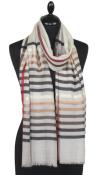 Beige Wool & Silk Scarf
