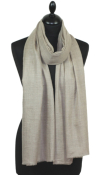 Pashmina gris beige naturel