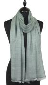 Écharpe en Laine Vert de Gris