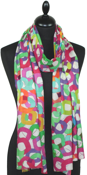 Écharpe Cachemire Cercles Enchantés