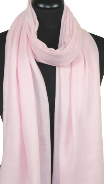 Écharpe Cachemire Rose Poudré