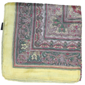 Foulard carré en soie or