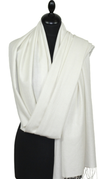 Pashmina blanc cassé