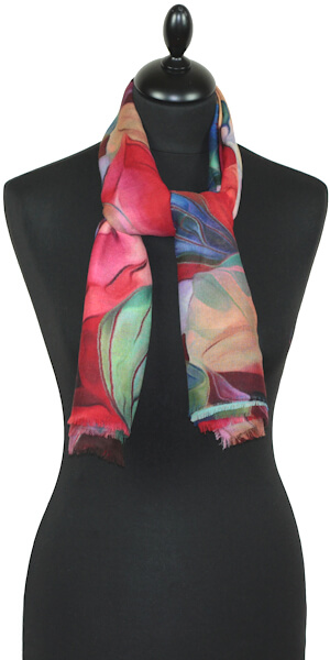 Carré en Laine Jardin d’Été