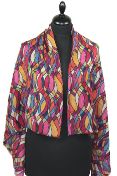 Carré en Laine Papillon