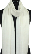 Pashmina ivoire naturel