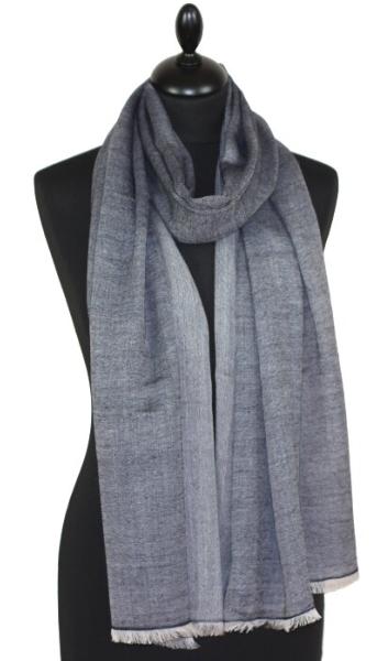 Écharpe en Laine Bleu Marine Foncé