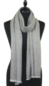 Étole cachemire beige perle