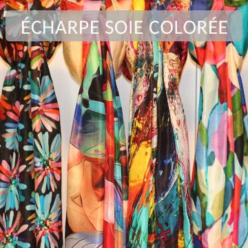 Écharpes en soie pour femme, douce et légère