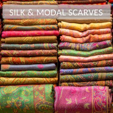 Modal and silk scarf shawl