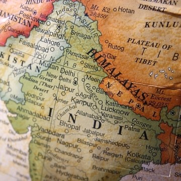 carte gographique Himalaya inde npal