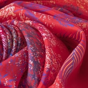 Foulard carr en soie imprim avec motifs indiens, lgant et polyvalent, pour homme et femme