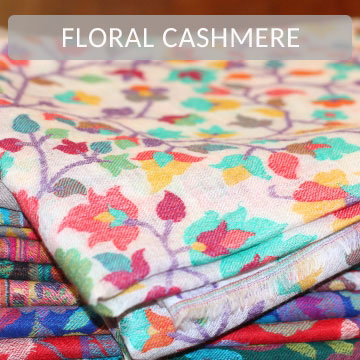 Floral Cashmere Shawl