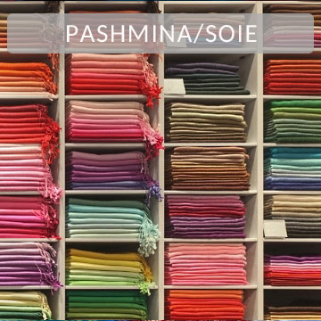 tole cachemire pour femme - pashmina soie