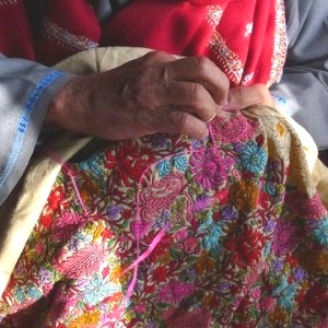 embroidered pashmina - women cashmere shawl