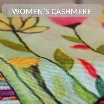 Women's cashmere scarves with vibrant patterns and unique design